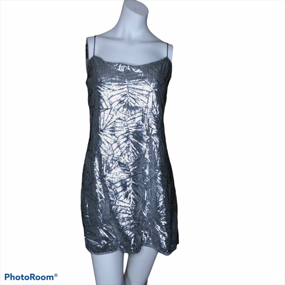 Cosmopolitan Kimberly Platium Dress Size L